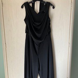 White House / Black Market:  Black lined pant suit Size XL,